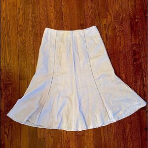 JMP Lavender *Linen* Lined Tulip Skirt Sz L EUC